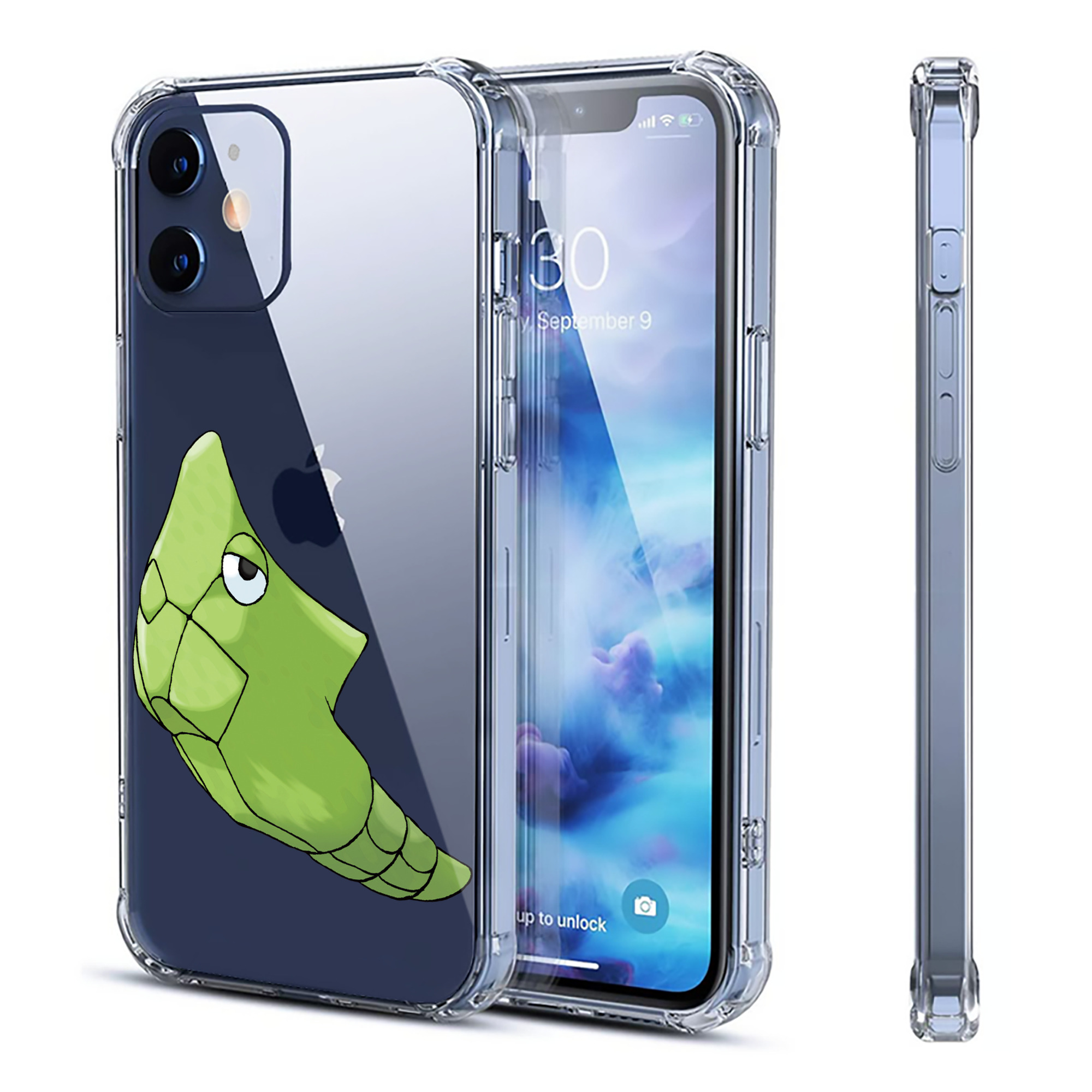 （画像用） ポケットモンスター Pokémon 【iPhone 12シリーズ対応】透明スマホケース（クリアソフトケース）